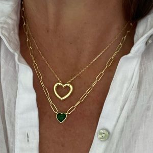 Gold heart necklace
